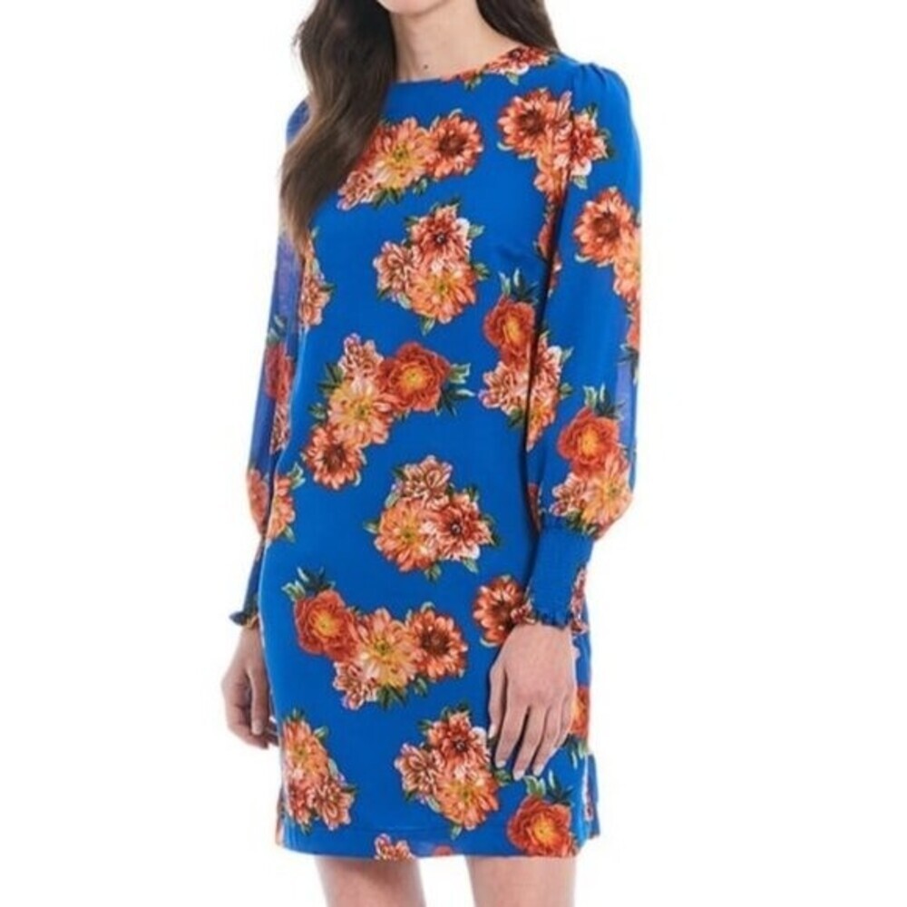 Gibson & Latimer, Women's Dress, BLUE, sz SMALL